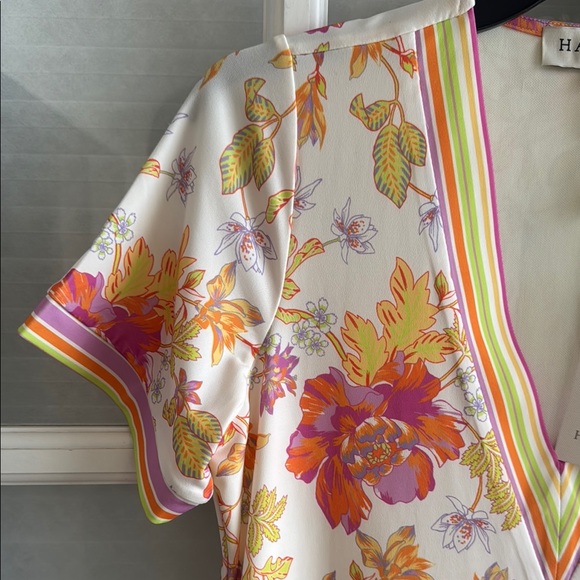 Hale Bob V Neck Dress AbsolutelySuitable Floral  Pockets Travel Small NWT - Picture 7 of 16